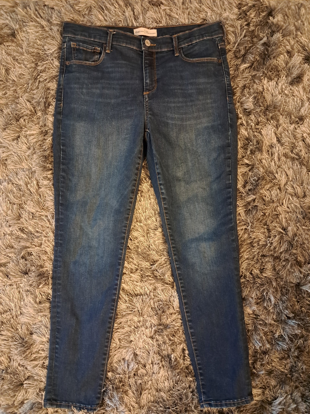 GAP 1969 Womens 31S TRUE SKINNY Denim Jeans 12 Short
